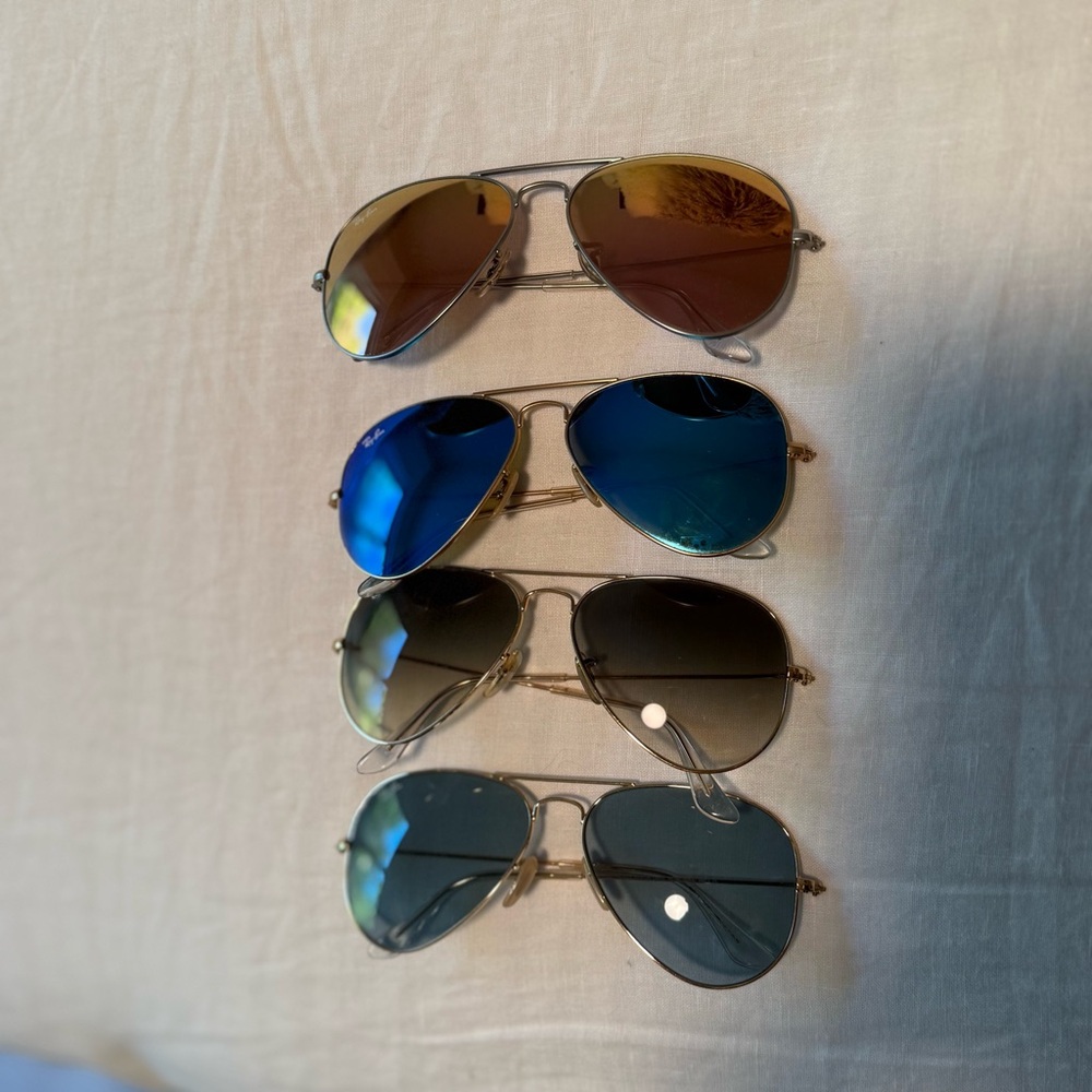 Ray-Ban Aviator Sunglasses set of 4
